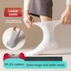 Men's Pure Cotton Comfortable Breathable Loose Mouth Antibacterial Elderly Tube Socks