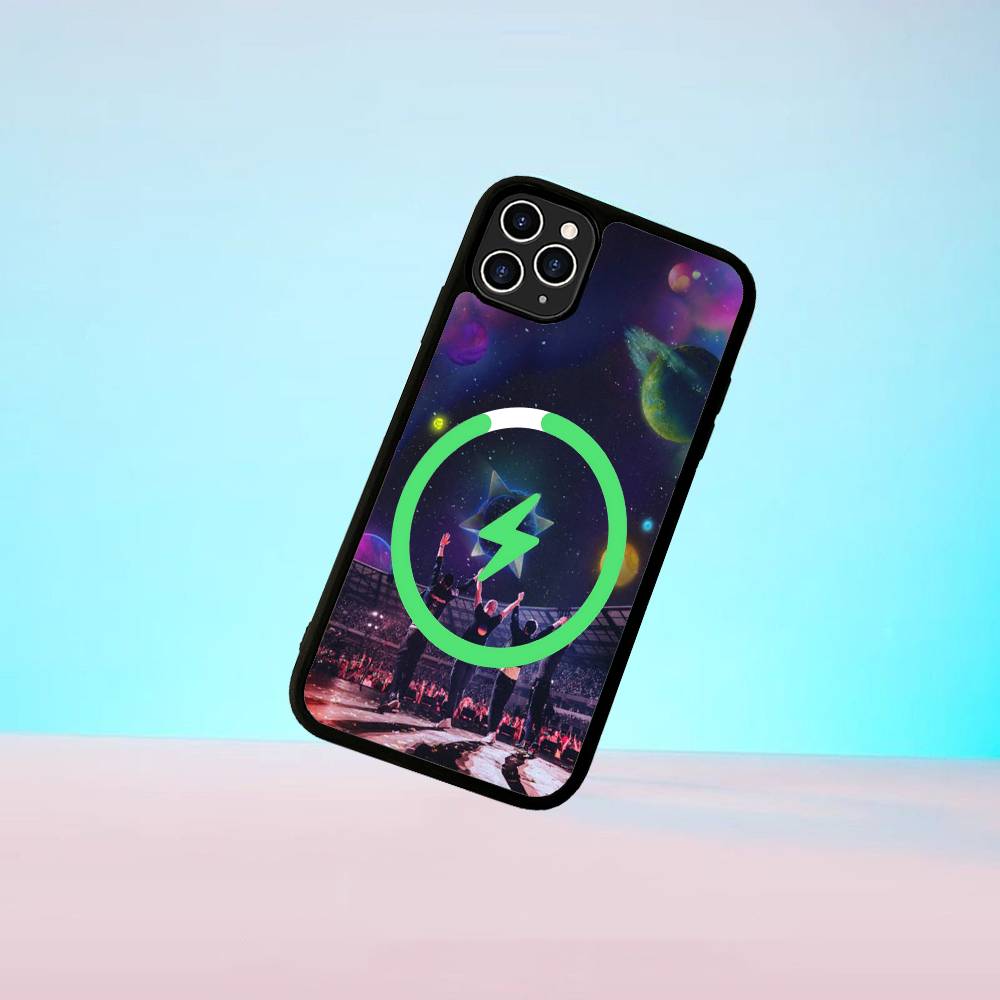 Чехол для телефона Coldplay Band Moon Music для iPhone 17 16 15 14 13 12 11 Pro Max Plus Магнитный корпус Magsafe
