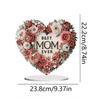 Heart and Animal DIY 2D Flat Acrylic Diamond Painting Desktop Ornaments Kit for Adult Home Decor