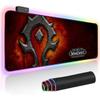 Horde RGB Мягкий Игровой Коврик для Мыши Большой Негабаритный Светящийся LED Расширенный Коврик для Мыши Нескользящая Резиновая Основа Коврик для Компьютерной Клавиатуры 31.5X 11.8 дюймов