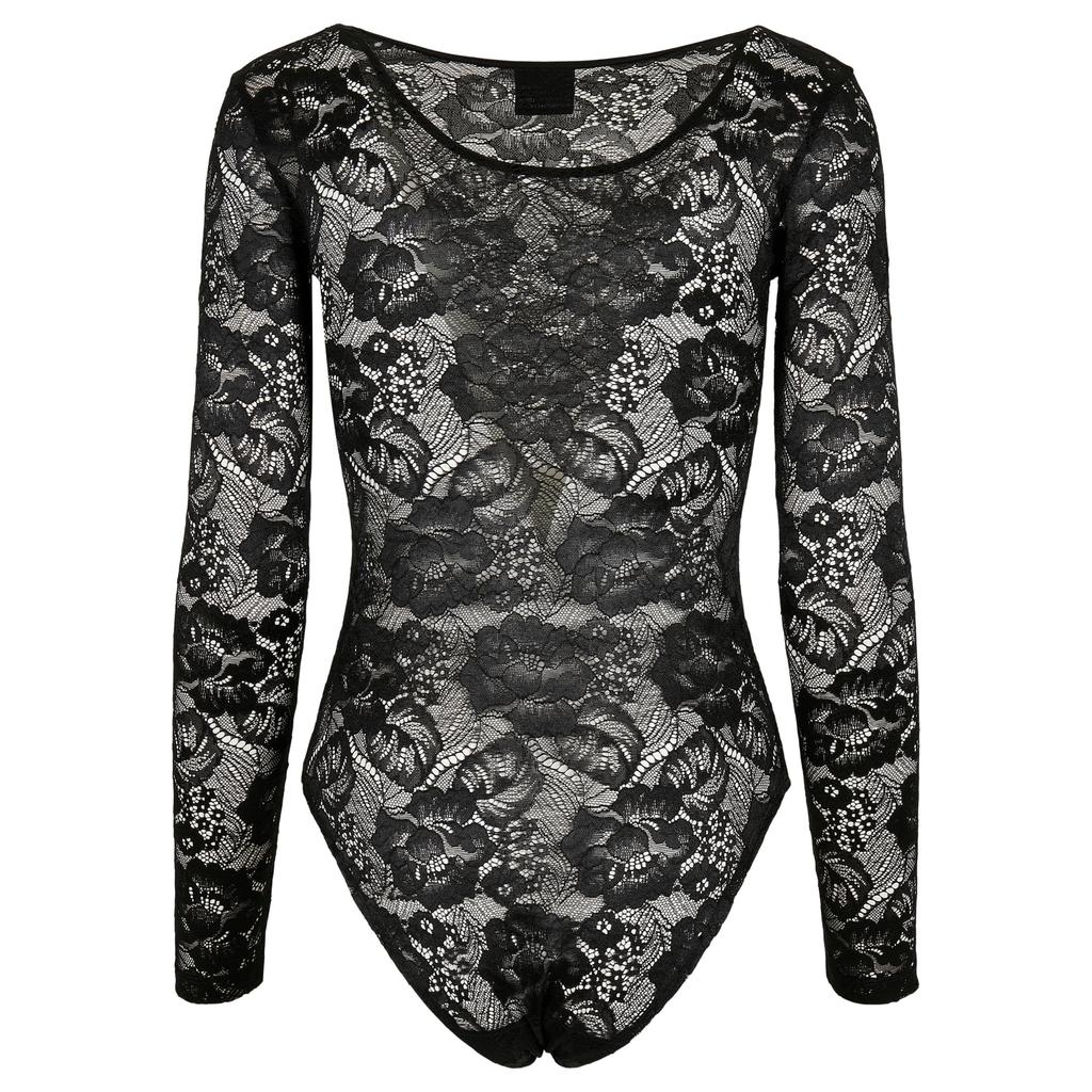 Urban Classics Womens/Ladies Lace Long-Sleeved Bodysuit