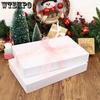 6pcs White Gift Boxes with Lids Paper Gift Box for Clothes Bridesmaid Proposals Holidays Birthdays and Valentine's Day Gift Wrap Storage
