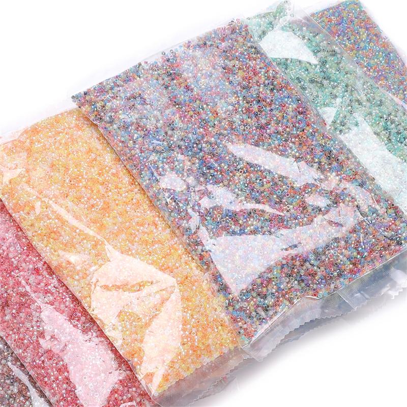 Антикварные иллюзорные стеклянные бисеринки - 700 штук для DIY изготовления ювелирных изделий