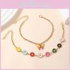 European Style Ladies Anklet Set With Geometric Alloy Design For Casual Wear