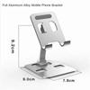 Universal Aluminum Alloy Portable Tablet Holder Mount For iPad Adjustable Flexible Folding Lazy Desktop Live Mobile Phone Stand