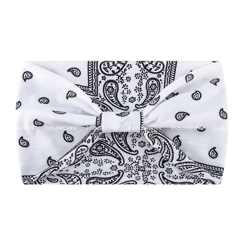 Эластичная повязка на голову для йоги с узлом пейсли – Европейский и американский стиль