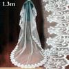 1шт свадебная фата кружевной край длинная роскошная свадебная фата белого цвета слоновой кости с гребнем с расческой аксессуары для невесты в стиле собора