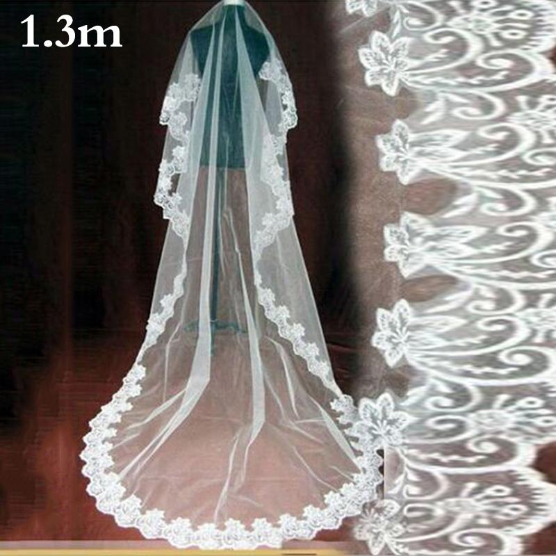 1шт свадебная фата кружевной край длинная роскошная свадебная фата белого цвета слоновой кости с гребнем с расческой аксессуары для невесты в стиле собора