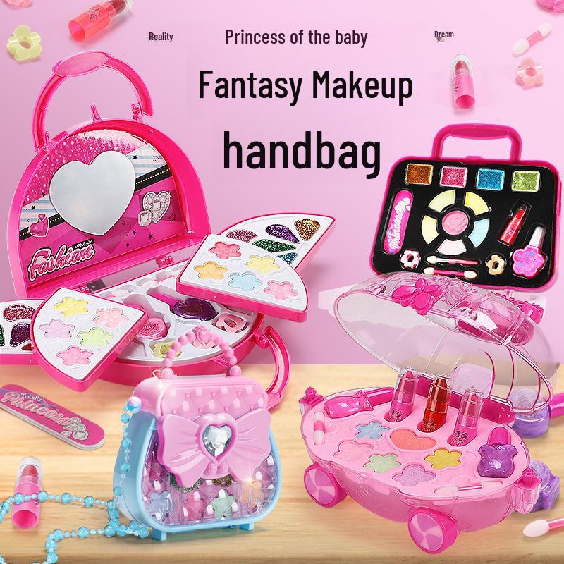 Princess Girl's Makeup Bag Set: Children's Cosmetic Toys