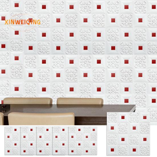 3D декоративная панель для настенной плитки, текстурированная самоклеящаяся пенопластовая наклейка на стену, кухонный фартук для ванной комнаты
