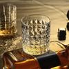 300ml/330ml Cocktail Glass High End Wine Glasses Water Bottle Diamond Glass Cup Transparent Whiskey Glass Party Brandy Cup Bar