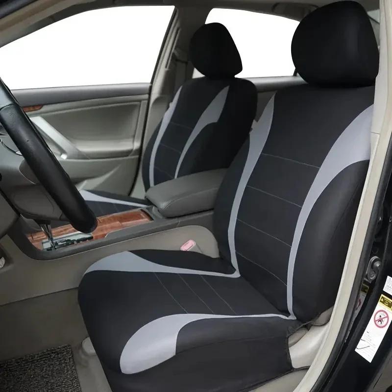 Автозапчасти Чехол на сиденье автомобиля Полиэстер 5-компонлектный Универсальный для всех сезонов Безопасен для подушек безопасности Грузовик Фургон Передняя/Задняя подушка amagi