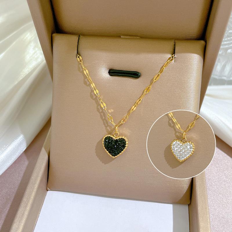 Fashion Retro Women's Necklace Temperament Micro Diamond Necklace Exquisite Collar Chain Accessories