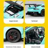 Модель легкосплавного автомобиля Porsche GT3 RS в масштабе 1/32 с инерционным механизмом в стиле ретро, игрушка мечты для любителей гонок, идеально подходит для детей и коллекционеров