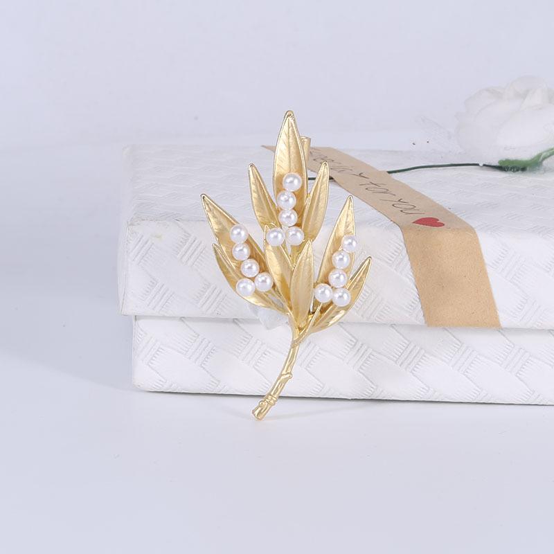 Благородная матовая брошь Ya Gold Brooch Ya Silver Brooch Temperament Clothing Accessories