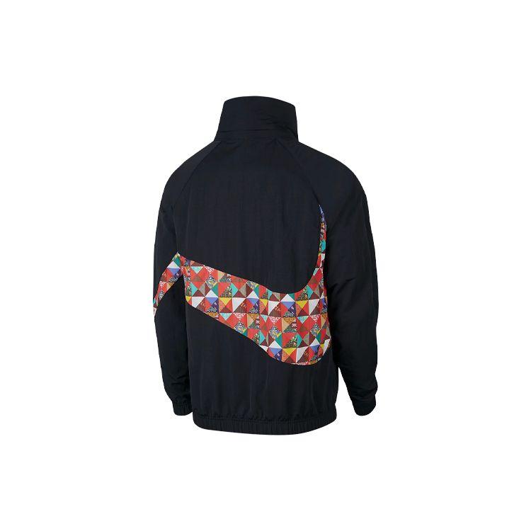 Nike Мужская спортивная куртка с цветными блоками Big Swoosh Logo, черная CI7690-010