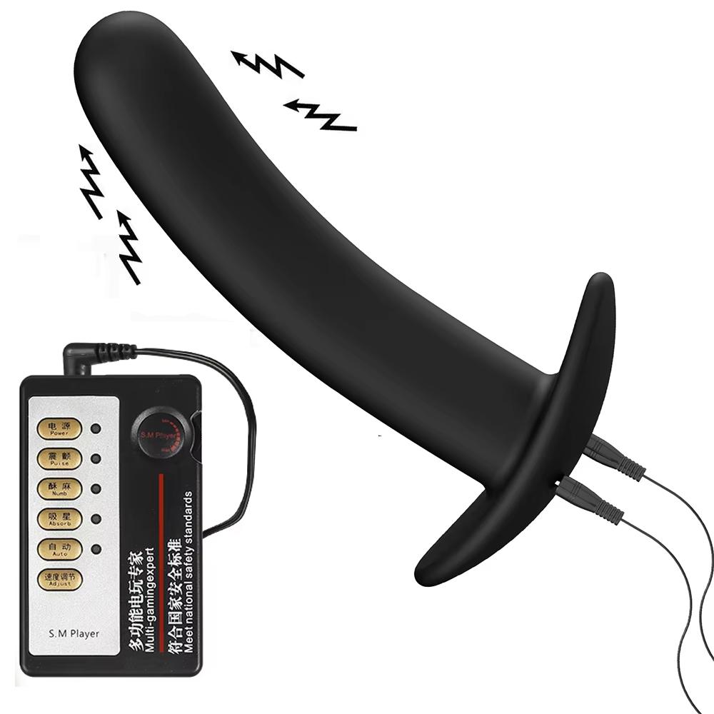 Silicone Anal Plug Electric Shock Orgasmic Masturbationadult Adult Game Vaginal plug Butt Plug BDSM Sex Toys For Women Men Gay