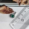 Серебряная подвеска с агатом 1.017ct, фианитами (2208235)