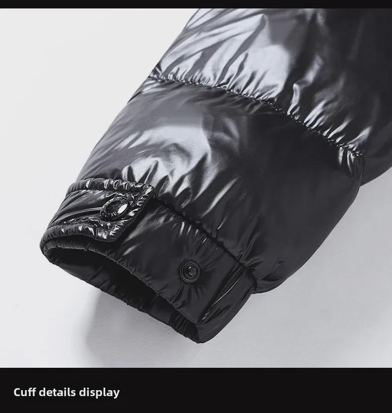 Men's Gray Duck Down Hooded Jacket - Warm, Stylish, and Perfect for Autumn and Winter