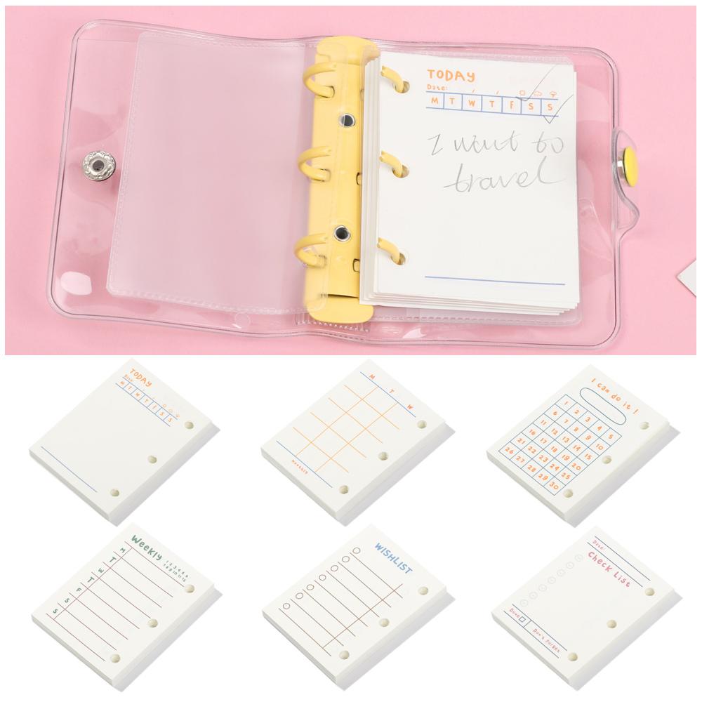 Блокнот на кольцах Внутренний блок Дневник 3 отверстия Сменные внутренние листы Листы для вставки