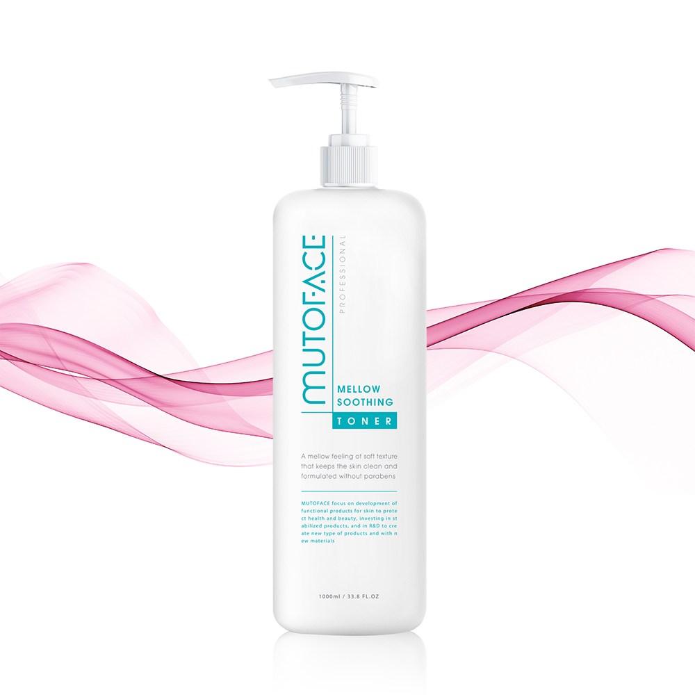 Mutoface Dermatology Тоник для кожи с растительным маслом лаванды, большой емкости, без спирта, успокаивающий, 1000 мл, 1 л, 1 шт.