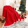Double Layer Taffeta Fleece Christmas Sofa Blanket French Style Jacquard Bed Throw Blankets Autumn Winter Warm Plush Bedspread