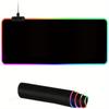 1pc Gaming Mouse Pad,Large Mouse Pad,13 Colors Led Light  PC Gaming Desk Mat, Non-Slip Rubber Based with Waterproof Coating Big Mouse Pad