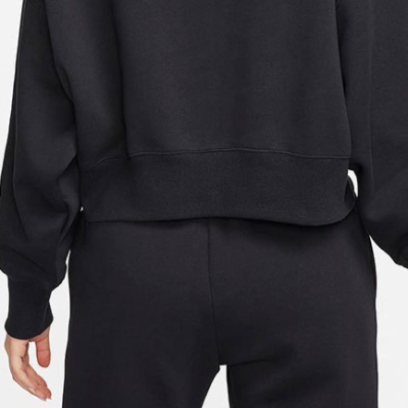 Nike Толстовка женская S свободного покроя с круглым вырезом флисовая толстовка Fq7978 010 S2310