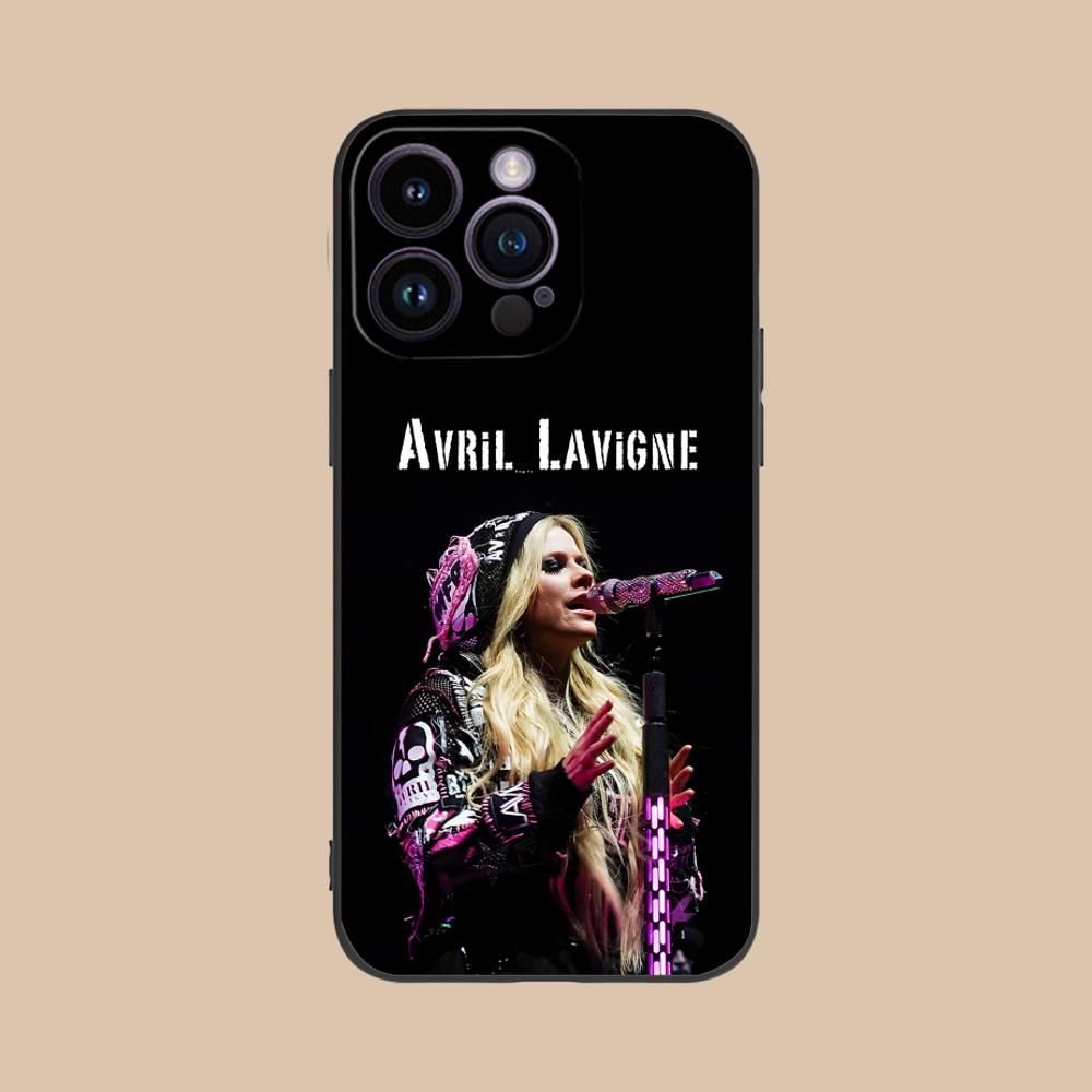 Матовый ТПУ чехол для мобильного телефона Avril Lavigne для iPhone 17 16 15 14 13 12 11 X XR XS 8 7 Air Pro Max Plus Mini Цветной чехол