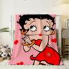 B-BeTTy-CuTe-Boop Бросок Мягкое Фланелевое Покрывало, Легкое Дышащее Летнее Покрывало для Сна на Диван Домашний Travel Уютный Декор