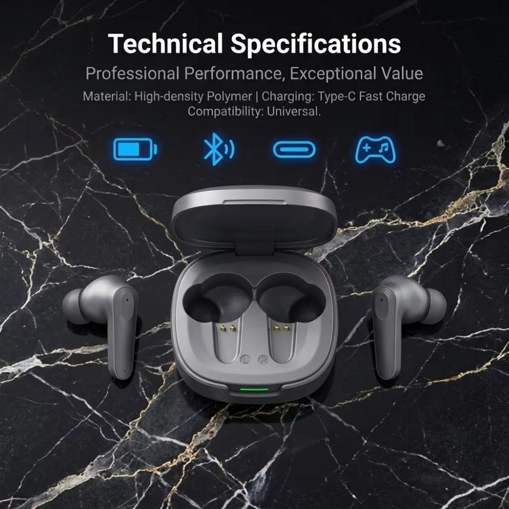 Noise Reduction Wireless Earphones Touch Control Sports Headphones Portable Use