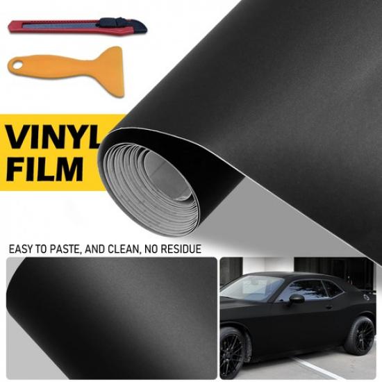 Autoparts Matte Vinyl Wrap Car Sticker Decal Film Bubble Free 150cm*30cm EOA