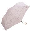Umbrella Milky Dot Mini Pink Folding Umbrella 50cm For Both Sunny and Rainy Days Adult Cute Polka Dot Nuance Color Heart Metal Fittings For Commuting