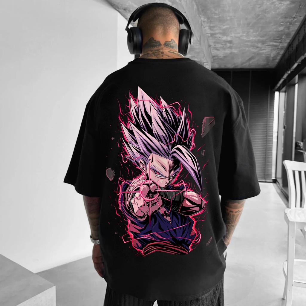 Новый тренд: Футболка с анимационным принтом Dragon Ball, летняя, мужская, модная, дышащая, спортивная