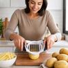 Нержавеющая резка для жарки картофеля и овощей, кухонный гаджет с дизайном, легким для очистки