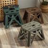 Strong Plastic Folding Stool Storage Foldable Step Stool Home Footstool Travel Camping Small Portable Foot Stools