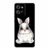 Чехол из ТПУ для Motorola Moto G 2025 Чехол Мультяшный Черный Силиконовый Мягкая Задняя Крышка Чехол для Moto G75 Edge 60 Pro Fusion Чехол для Телефона