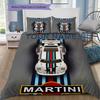 Custom Name Martini Racing Bedding,Quilt Set Quilt Cover Pillowcase Home Birthday Gift(1 * duvet cover + 2 * pillowcase, without core) -HE77