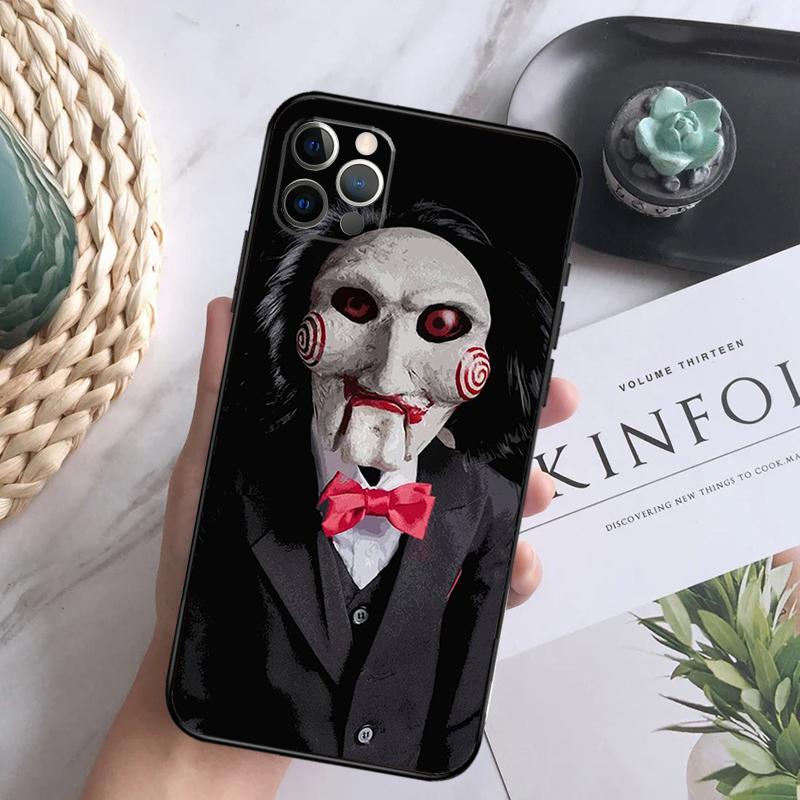 Jigsaw Saw Horror Phone Case For iPhone 15 14 13 12 11 16 Pro Max Plus Mini 7 8 X XS Max XR Back Cover Shell