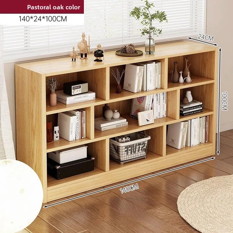 Bookshelf Bookcase Floor Shelf Home Living Room Study Combination Locker Bedroom Low Cabinet