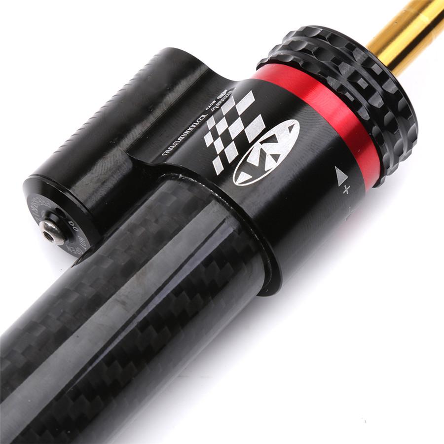 13.5'' Motorcycle Carbon Fiber Black Steering Damper Stabilizer Top Installation