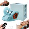 Electric Shiatsu Massage Pillow EMS Neck Massager with Heat Vibration for Pain Relief Deep Tissue
