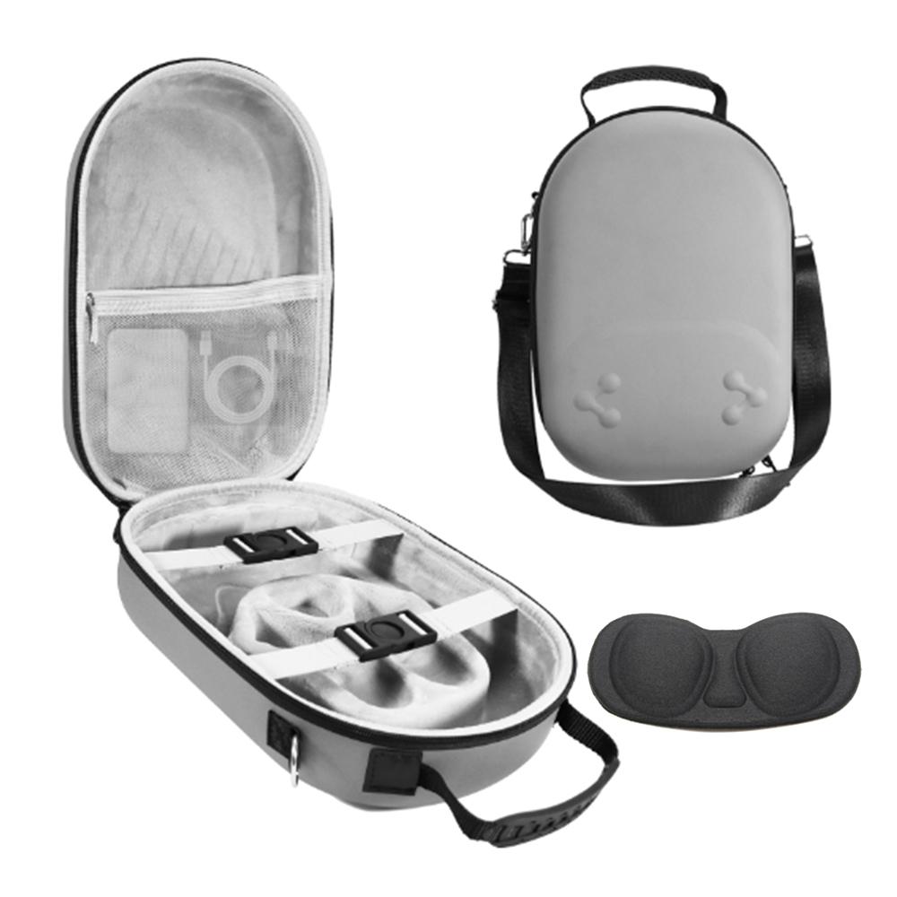 For Meta Quest 3S Storage Bag VR Headset Carrying Case with Lenses Protector Hard Shell EVA Leather Bag Shock Resistant
