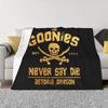 Бланкеты The Goonies Never Say Die Теплый Фланелевый Готический Пиратский Череп Плед для Спальни Офиса Покрывала