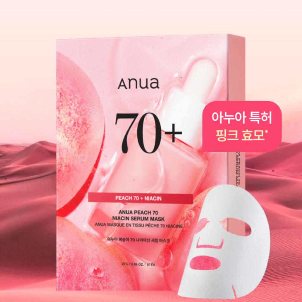 Anua Тканевая маска-сыворотка Peach 70 + Niacin 25 г x 10 листов