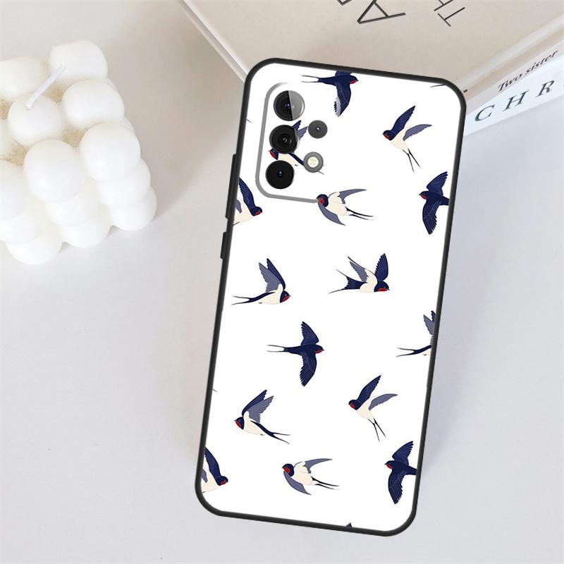Птицы Стая Для Samsung Galaxy A55 A35 A15 A36 A56 A26 A16 A22 A32 A52 A54 A34 A53 A33 A13 A06 A05 Чехол