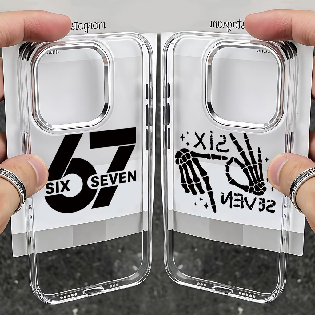 Чехол для телефона 67 Six Seven для Xiaomi Mi 15 14T 14 12T 11T 11 Lite Poco M7 X7 X6 F5 F6 X5 X4 GT Pro 4G 5G Прозрачный Мягкий Чехол