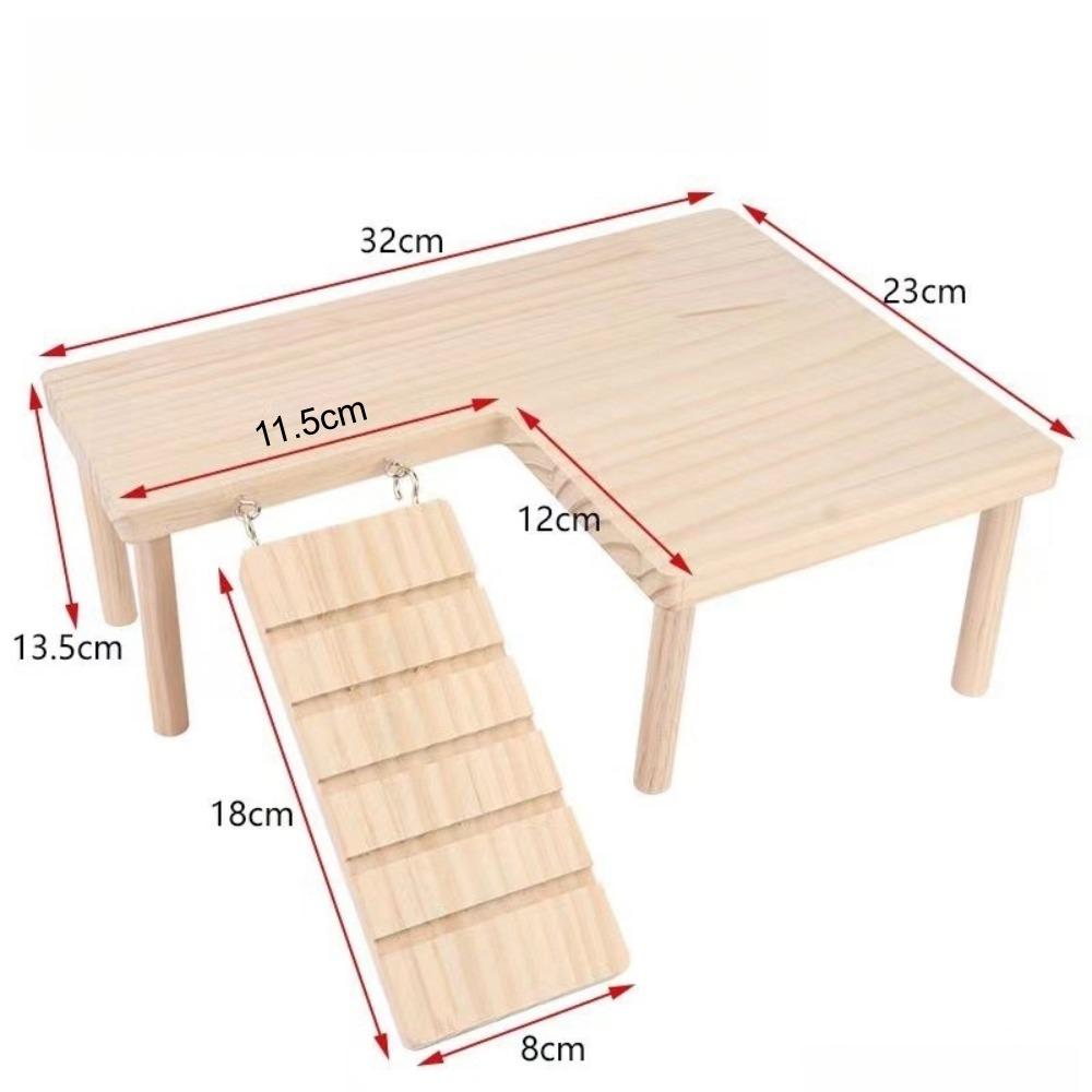 Прыгательная доска для хомяка Легко установить Игрушка-лестница для лазания домашних животных Новая деревянная платформа-лестница для мелких домашних животных