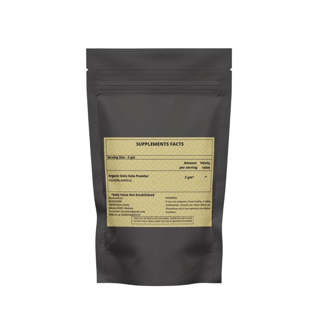 HEROOT Gotu Kola Leaf Powder | Centella Asiatica Herbal Powder | Natural Botanical Powder