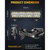 12inch 20Inch Led Light Bar 60W 105W 4 Modes Work Lights Spot Beam Daytime Running Light Bar for Motorcycle 4x4 Led Ramp Offroad
